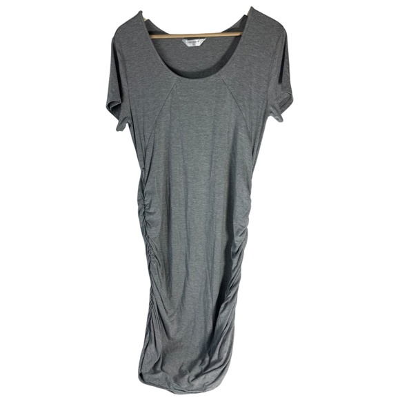 Cadenshae Australia Marled Gray Sadie Nursing/Maternity Dress Sz XL - Picture 2 of 7